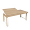Inclining desk 2/3 ZIGGY de Breuyn solid beech finish natural - metal white