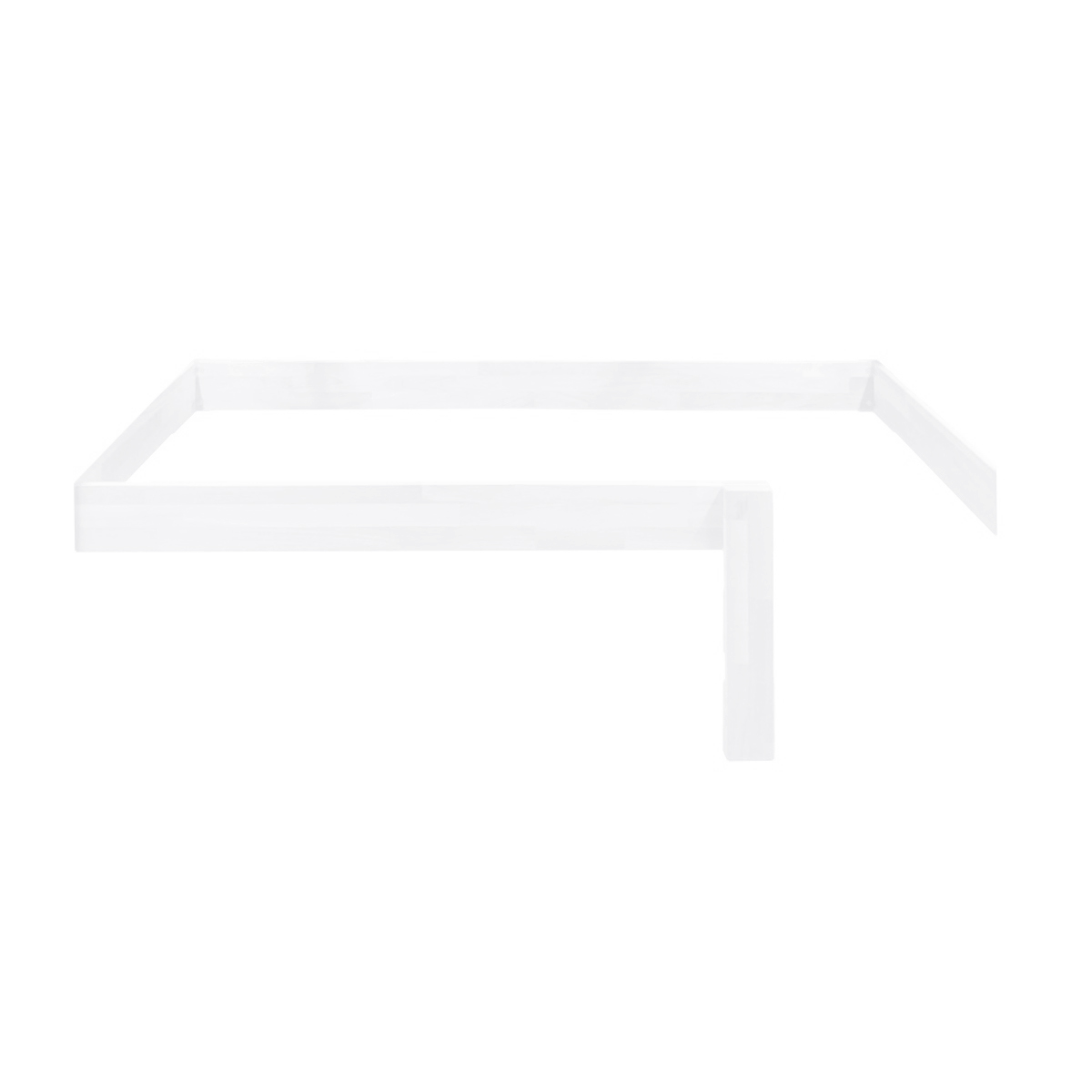 Kit de sécurité Montessori pour lit évolutif 90x200cm 7 en 1 échelle frontale DESTYLE de Breuyn laqué blanc