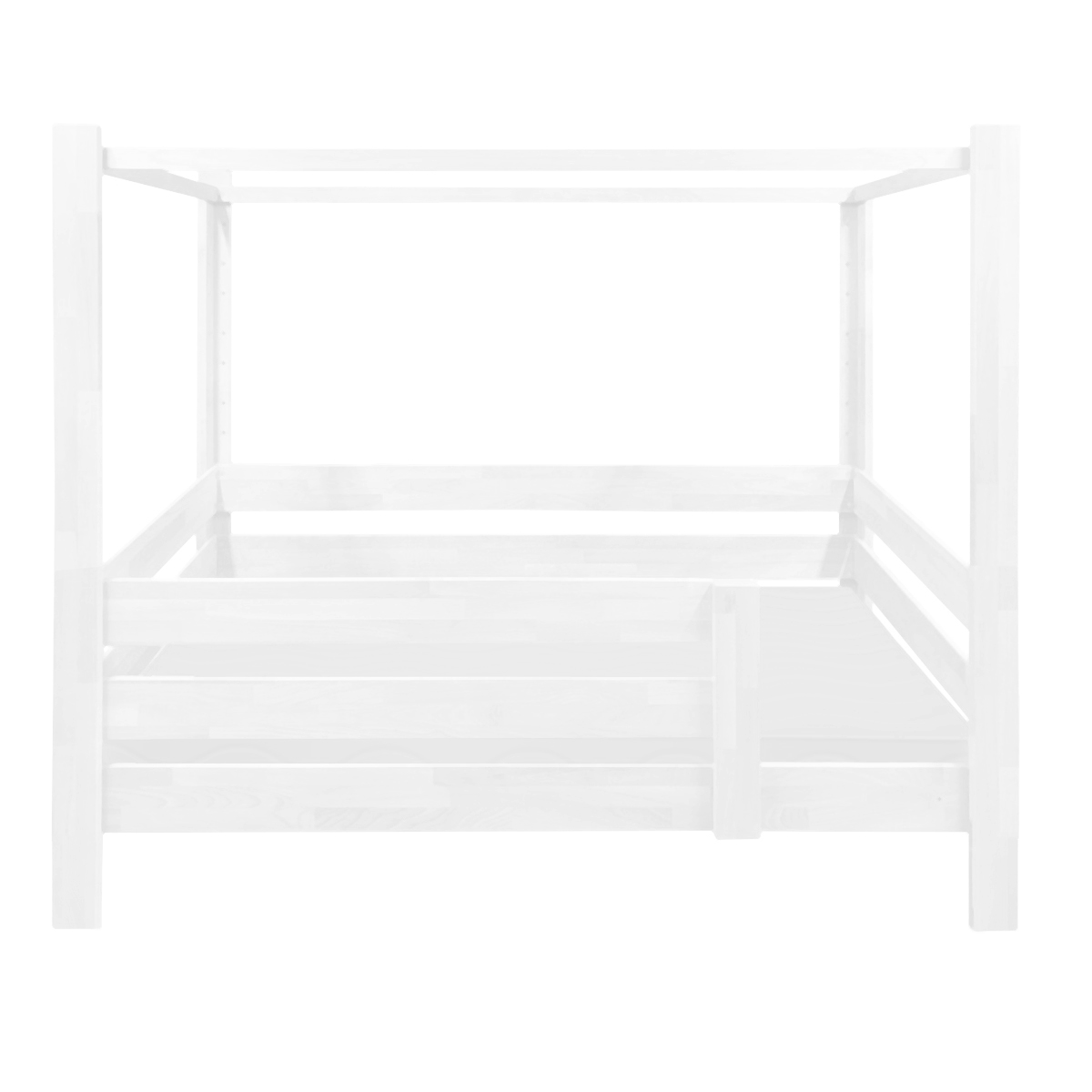 Kit de sécurité Montessori pour lit évolutif 90x200cm 7 en 1 échelle frontale DESTYLE de Breuyn laqué blanc