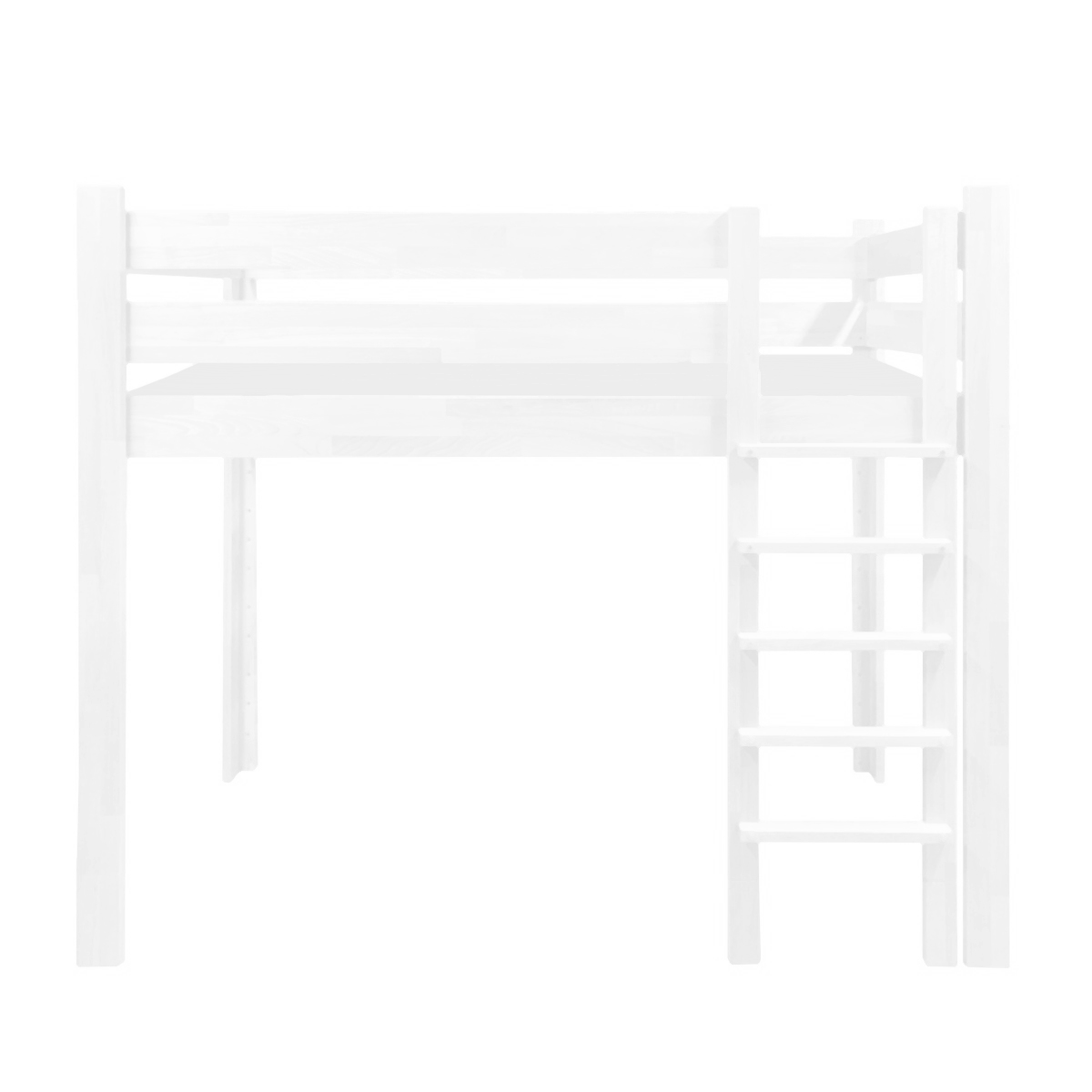 Kit de sécurité Montessori pour lit évolutif 90x200cm 7 en 1 échelle frontale DESTYLE de Breuyn laqué blanc