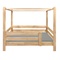 Kit de sécurité Montessori pour lit évolutif 90x200cm 7 en 1 échelle frontale DESTYLE de Breuyn naturel