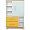 Kleiderschank 147cm 1-türig 2 Schubladen NADO mint-sunshine yellow