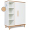 Kleiderschrank 120 cm 1-türig NADO Retro Buche white