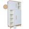 Kleiderschrank 173 cm 2-türig NADO Retro Buche sky blue