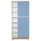 Kleiderschrank 198 cm 2-türig  NADO Retro Buche capri blue