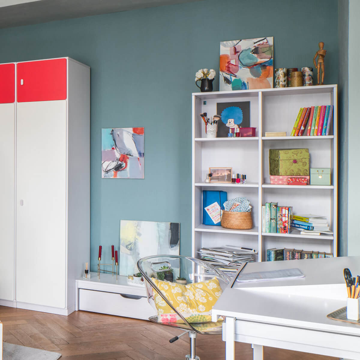 Librería 184cm DESTYLE de Breuyn blanco