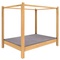 Lit baldaquin 140x200cm DESTYLE de Breuyn naturel