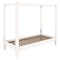 Lit baldaquin 90x200cm DESTYLE de Breuyn laqué blanc