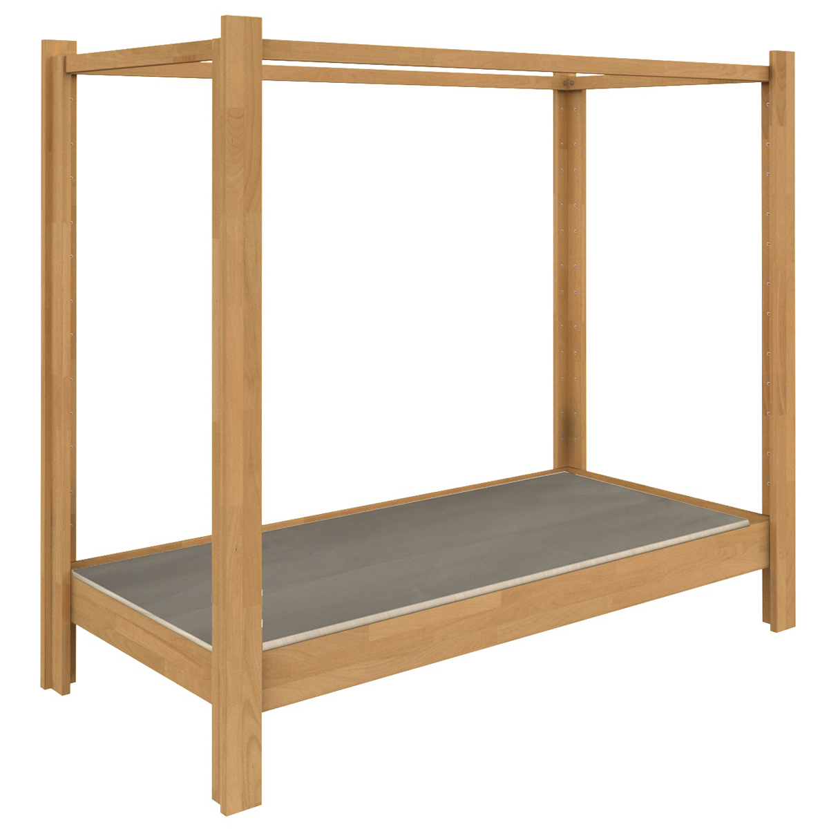 Lit baldaquin 90x200cm DESTYLE de Breuyn naturel