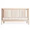 Lit bébé KERA en frêne avec top Round-pieds Bevel