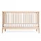 Lit bébé KERA en frêne avec top Round-pieds Curve