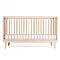 Lit bébé KERA en frêne avec top Round-pieds Retro