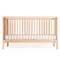 Lit bébé KERA en hêtre avec top Round-pieds Bevel