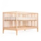 Lit bébé KERA en hêtre avec top Round-pieds Curve
