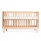 Lit bébé KERA en hêtre avec top Round-pieds Retro