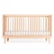 Lit bébé KERA en hêtre avec top Round-pieds Retro