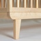 Lit bébé KERA en hêtre avec top Round-pieds Retro