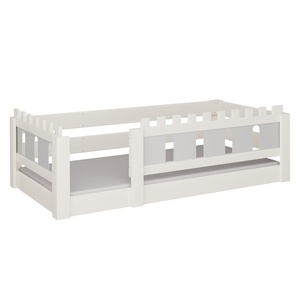 Lit Château bas DELUXE de Breuyn blanchi-gris