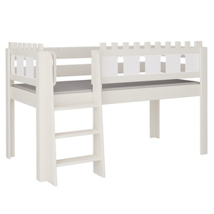 Lit Château mi-hauteur échelle DELUXE de Breuyn blanchi