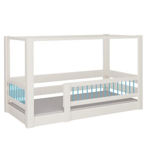 Lit Kubu baldaquin DELUXE de Breuyn blanchi-bleu