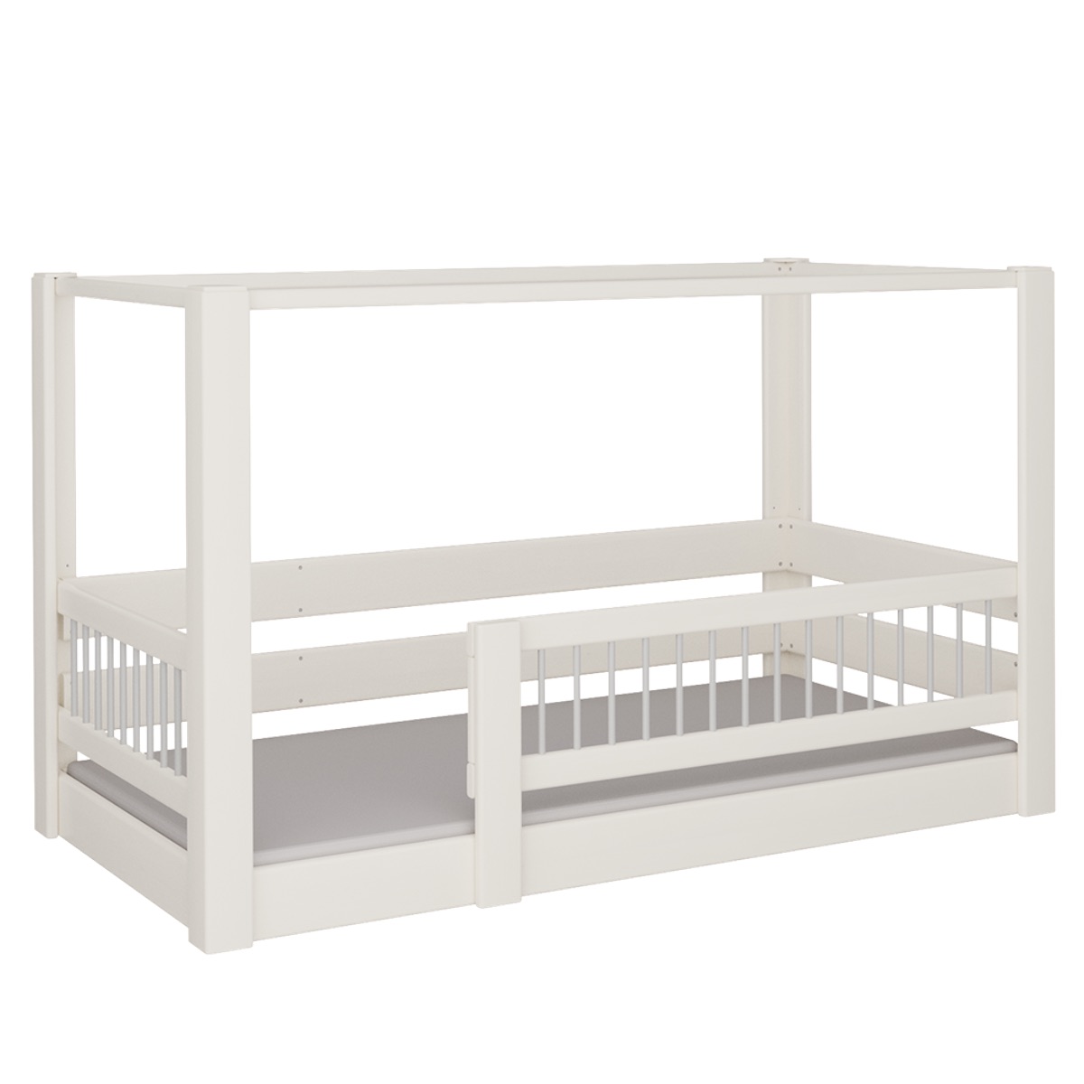 Lit Kubu baldaquin DELUXE de Breuyn blanchi-gris