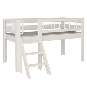 Lit Kubu mi-hauteur escalier DELUXE de Breuyn blanchi