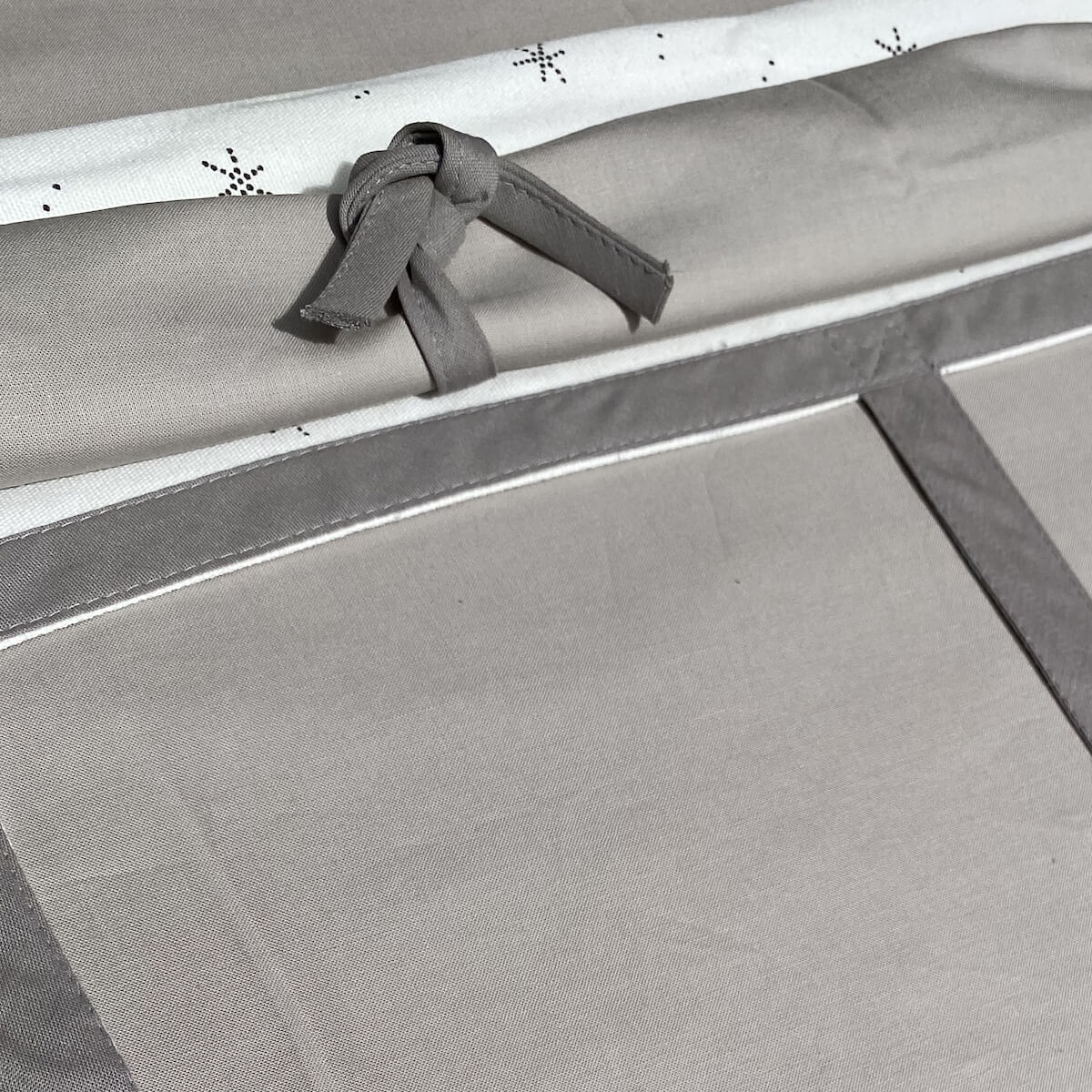 Lit mezzanine cabane KASVA textiles Viena grey