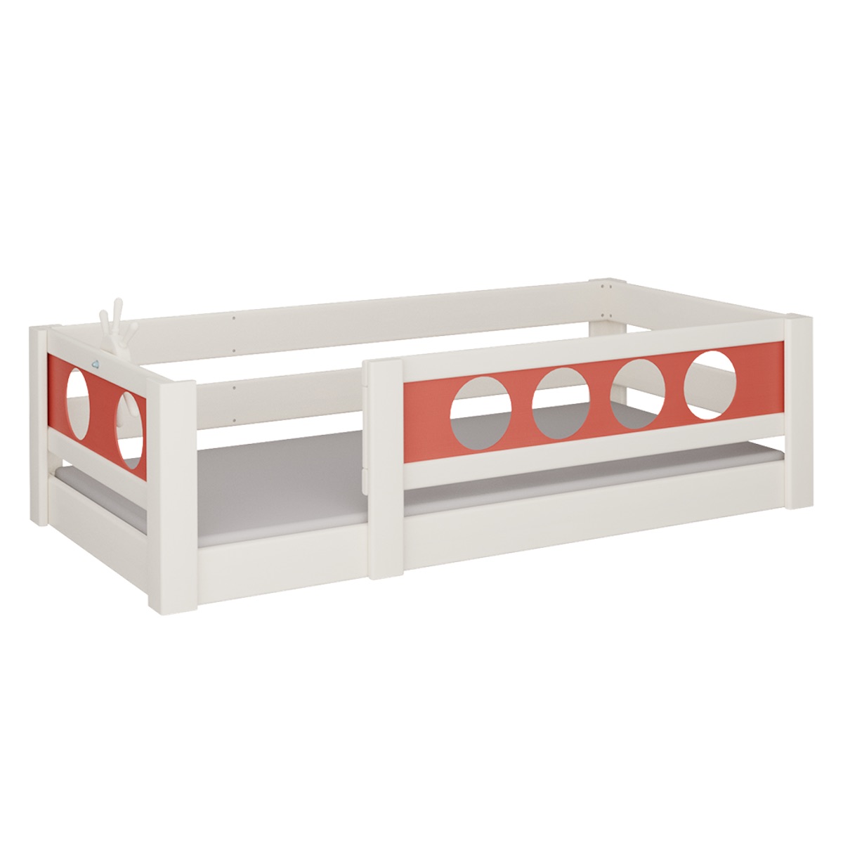 Lit Pirate bas DELUXE de Breuyn blanchi-rouge