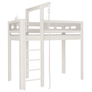 Lit Pirate mezzanine corde DELUXE de Breuyn blanchi-gris