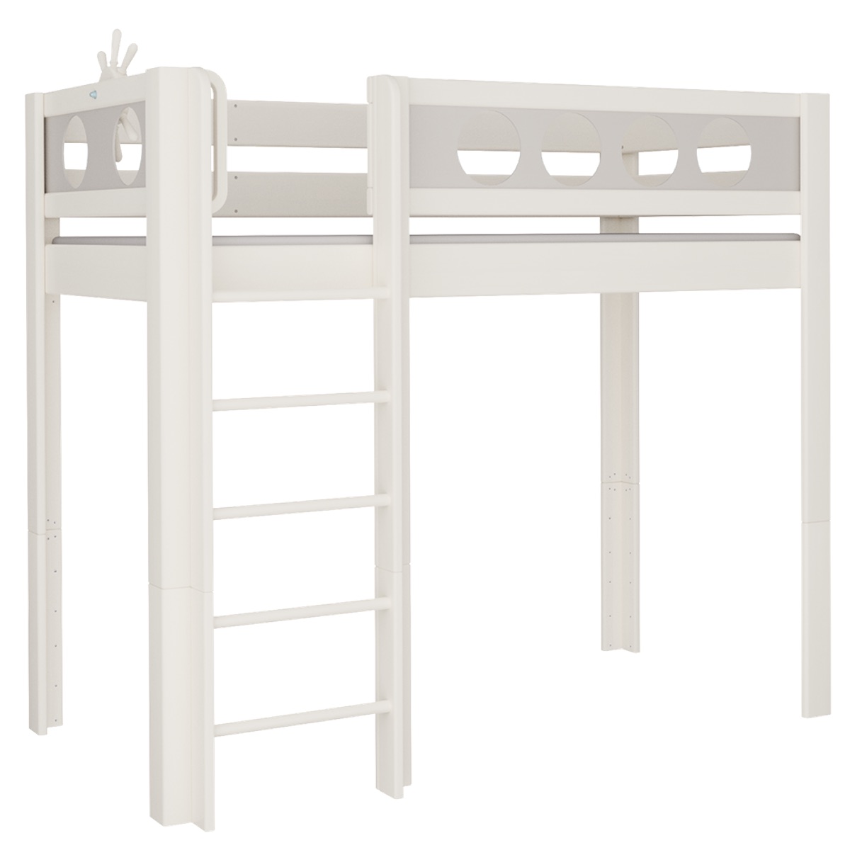 Lit Pirate mezzanine DELUXE de Breuyn blanchi-gris