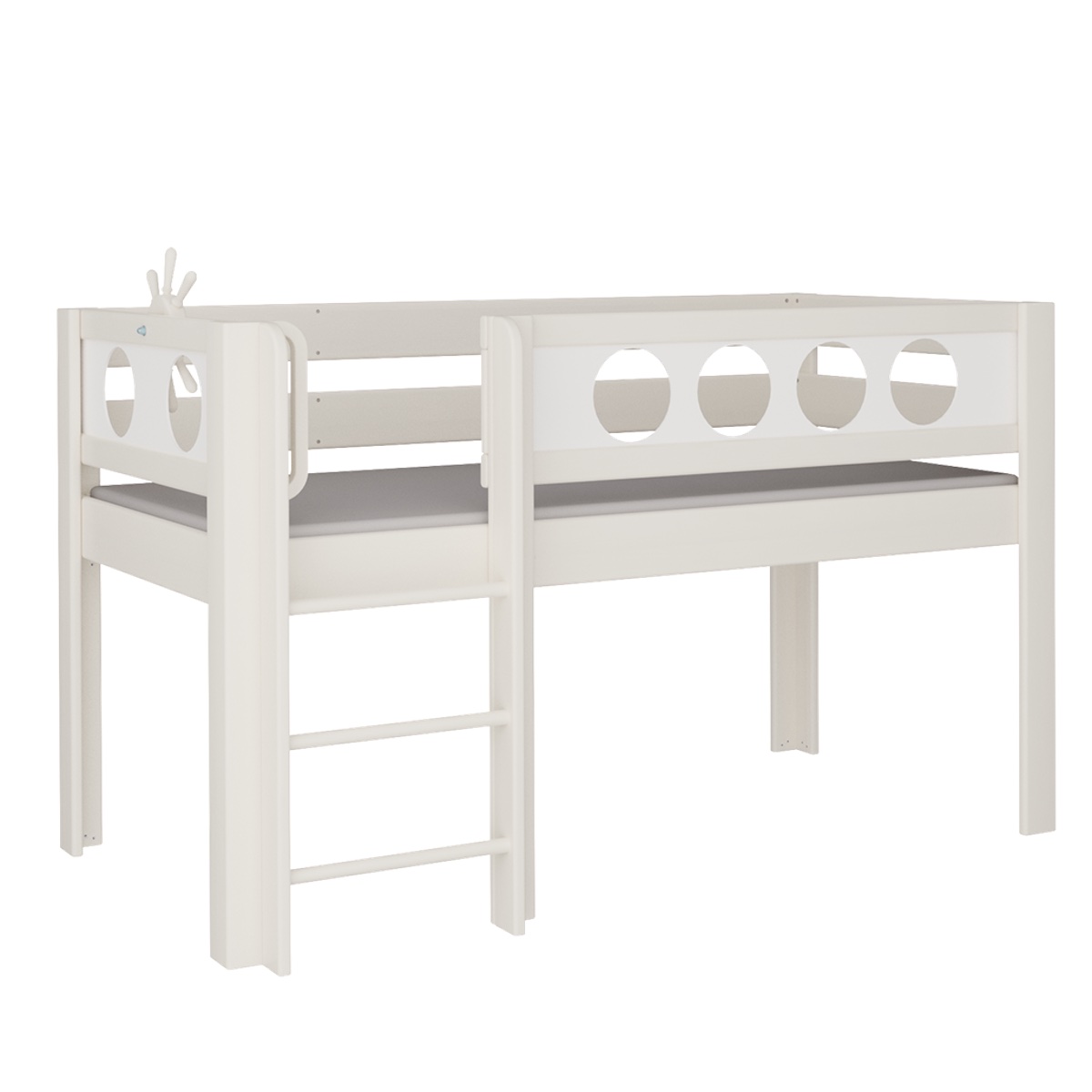 Lit Pirate mi-hauteur échelle  DELUXE de Breuyn blanchi