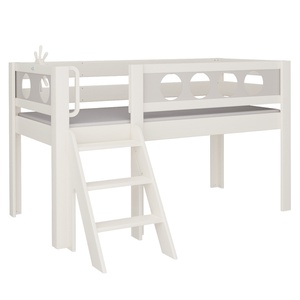 Lit Pirate mi-hauteur escalier DELUXE de Breuyn blanchi-gris