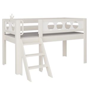 Lit Pirate mi-hauteur escalier DELUXE de Breuyn blanchi