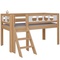 Lit Pirate mi-hauteur escalier DELUXE de Breuyn naturel-blanchi