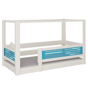 Lit Tatü baldaquin DELUXE de Breuyn blanchi-bleu