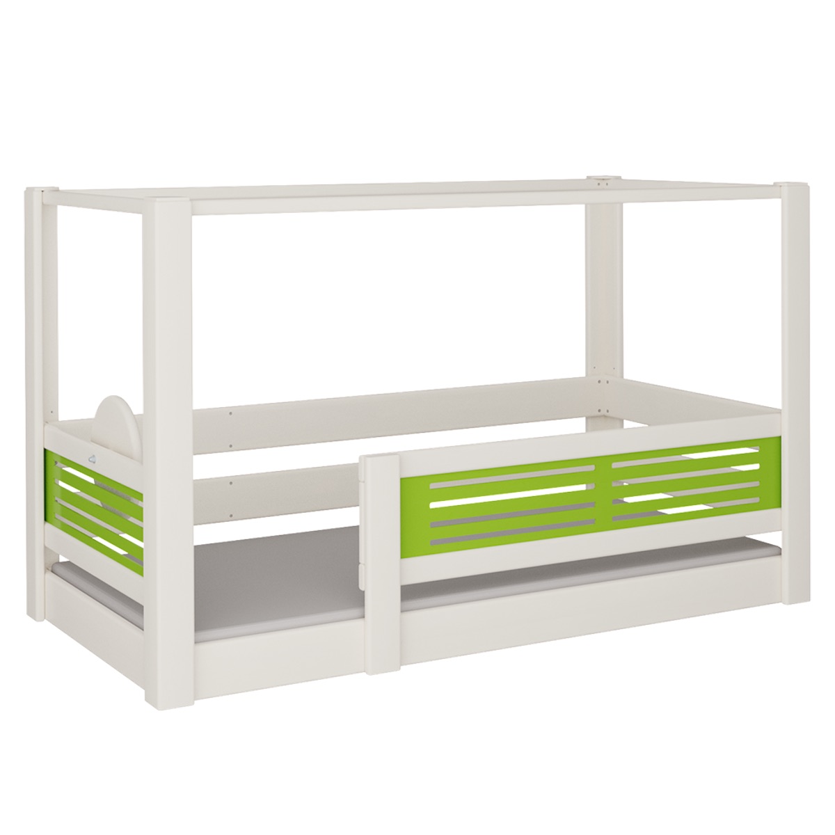 Lit Tatü baldaquin DELUXE de Breuyn blanchi-vert