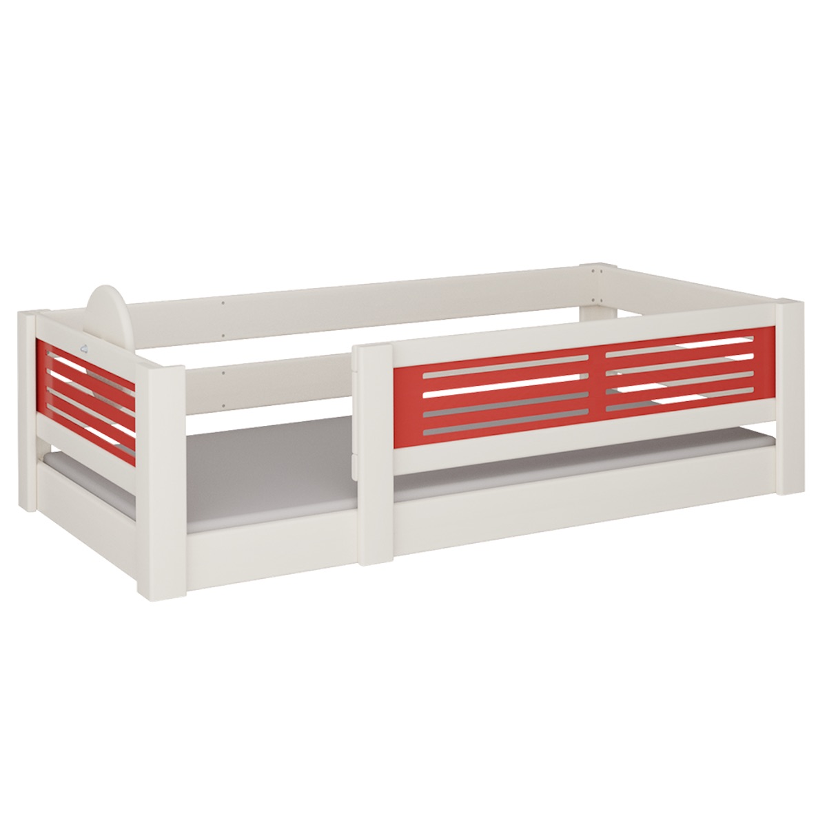 Lit Tatü bas DELUXE de Breuyn blanchi-rouge