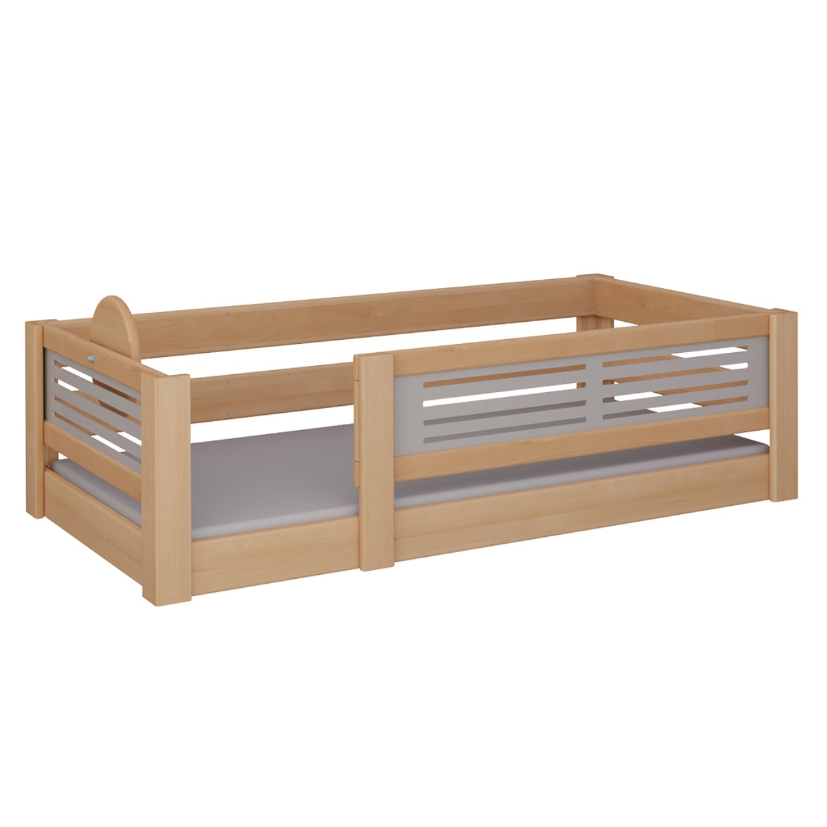 Lit Tatü bas DELUXE de Breuyn naturel-gris