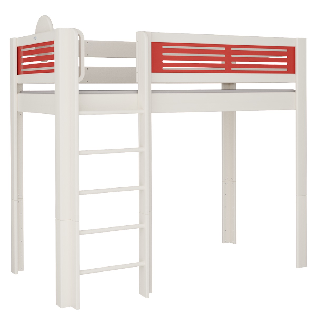 Lit Tatü mezzanine DELUXE de Breuyn blanchi-rouge