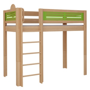 Lit Tatü mezzanine DELUXE de Breuyn naturel-vert