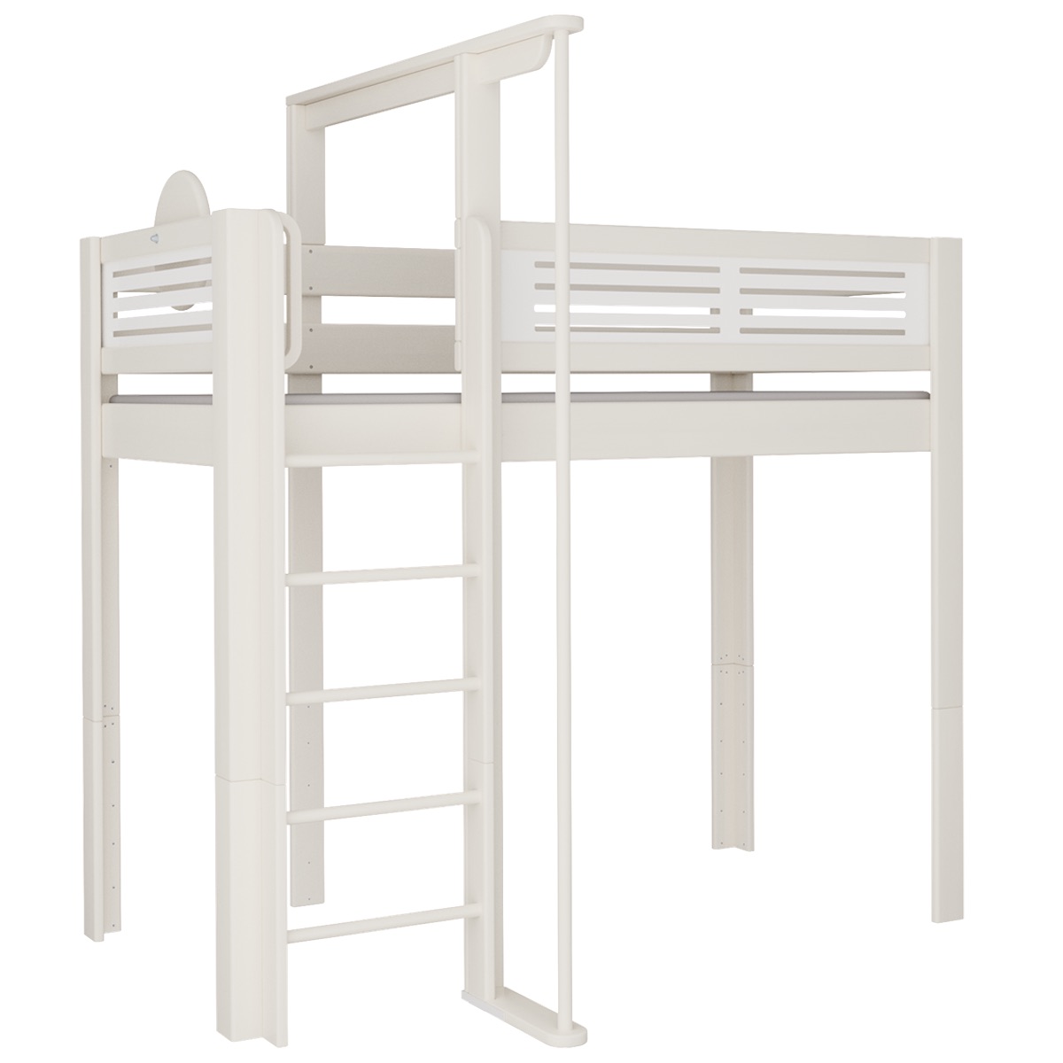 Lit Tatü mezzanine mât de descente DELUXE de Breuyn blanchi