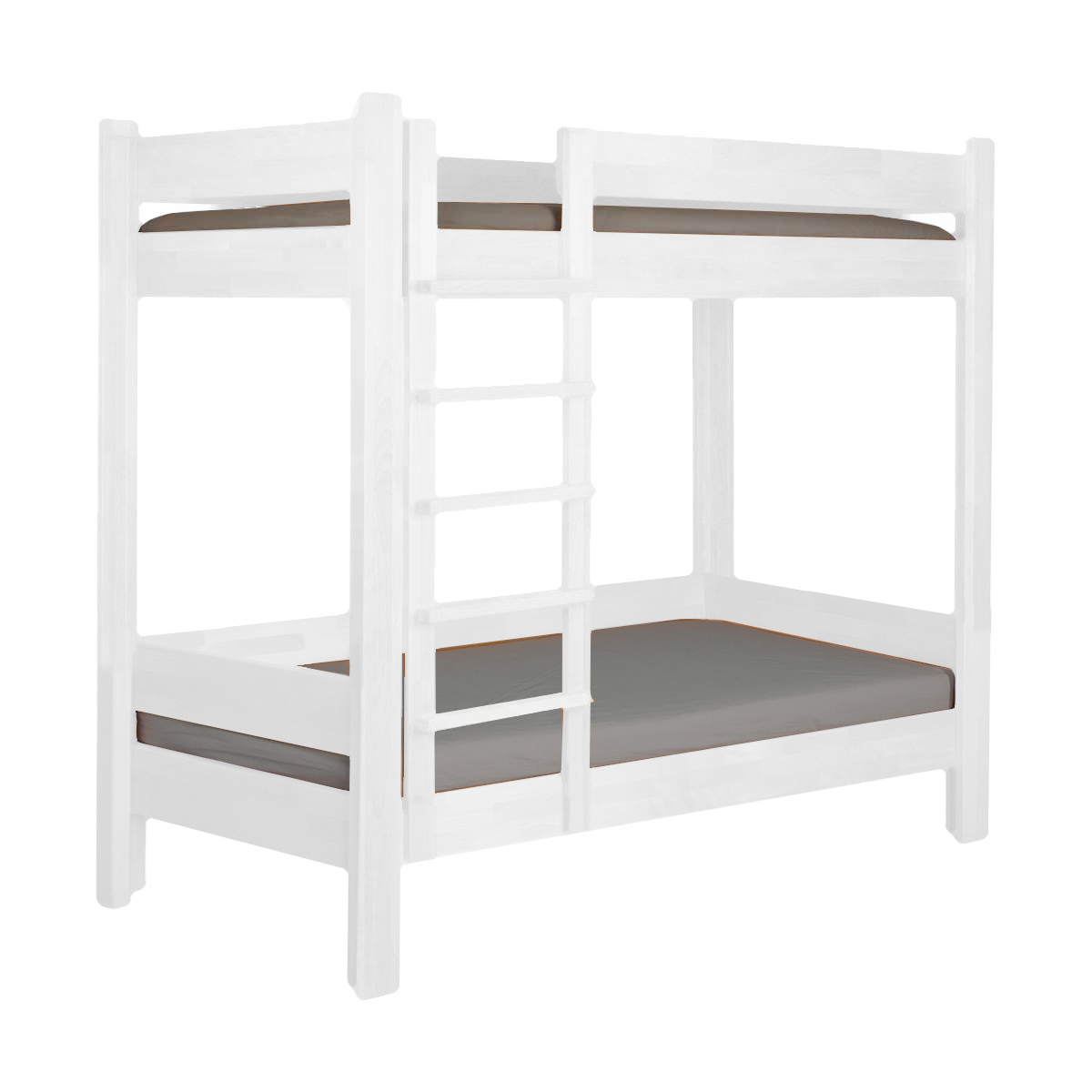 Lits superposés 90x200cm DESTYLE de Breuyn laqué blanc