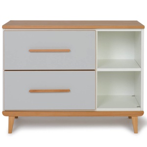 Little furniture 2 doors 2 niches NADO Retro beech manhattan grey