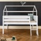 Mid-sleeper bed cabin KASVA beech white lacquered