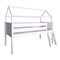 Mid-sleeper bed cabin KASVA beech white lacquered