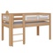 Mid-sleeper bed Tatü straight ladder DELUXE de Breuyn natural-whitened
