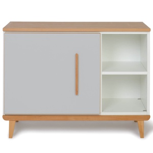 Mueble pequeño 1 puerta 2 huecos NADO Retro acabado haya manhattan grey