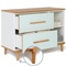 Mueble pequeño 2 cajones 2 huecos NADO Retro acabado haya mint