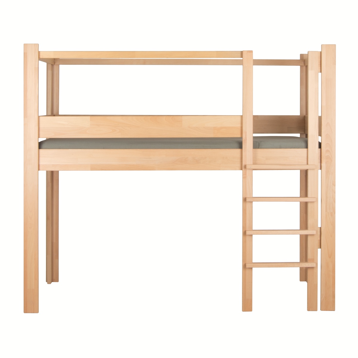 NEW Mitwachsendes Bett 90x200cm 7 in 1 Leiter Längsseite DESTYLE de Breuyn natur geölt