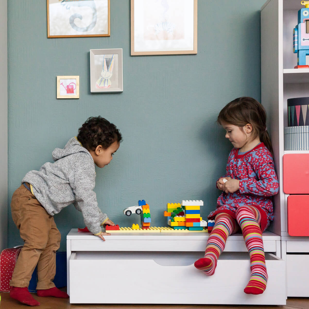 Pedestal con cajón DESTYLE de Breuyn tintado en blanco